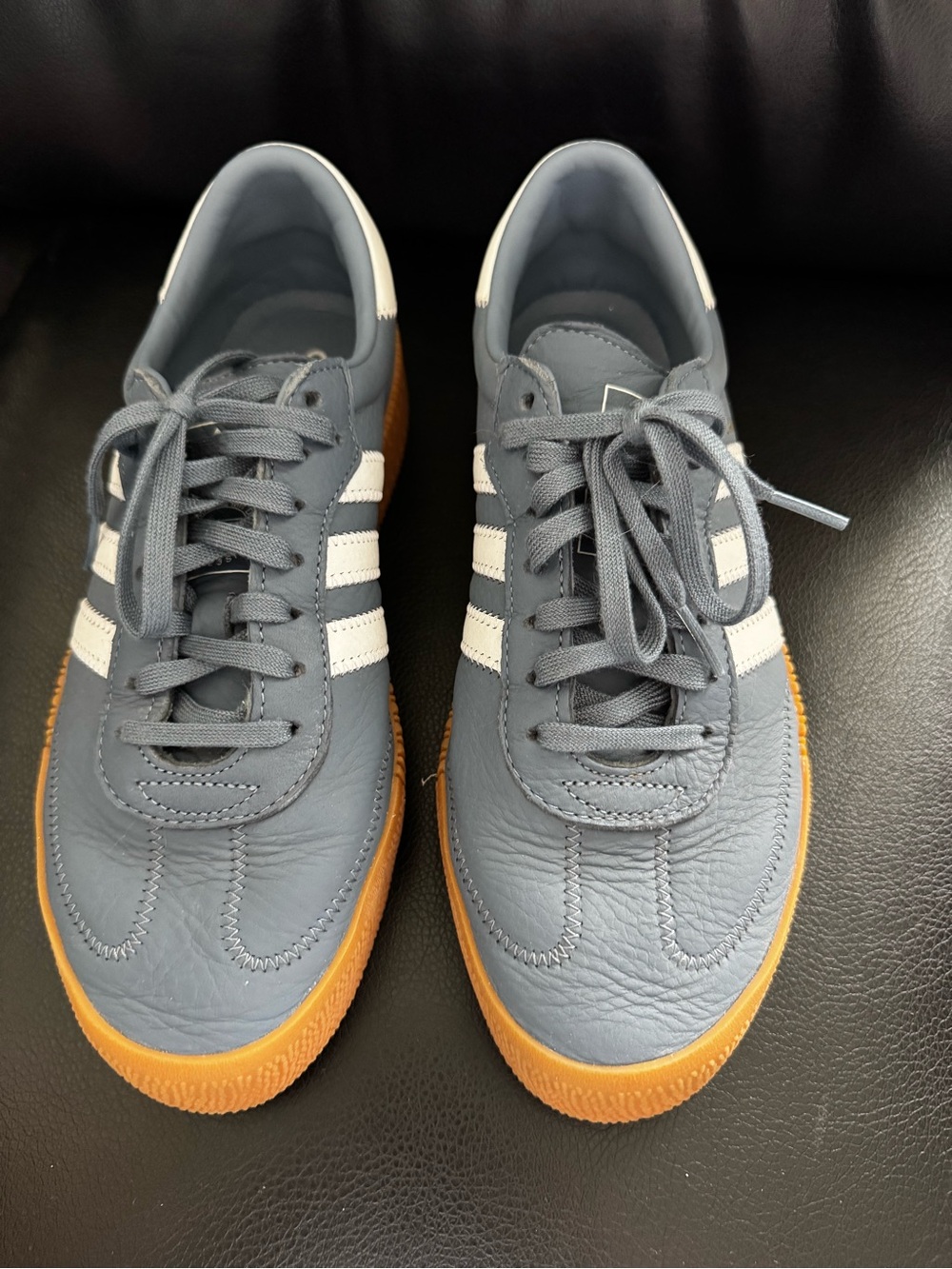 Adidas Originals Samba Rose Blue Navy Grey Leather Special Edition Sambarose - Picture 2 of 7